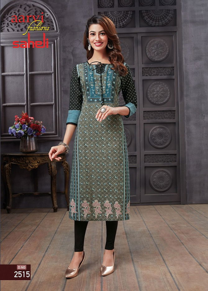 Saheli Vol 15 By Aarvi Designer Kurtis Catalog